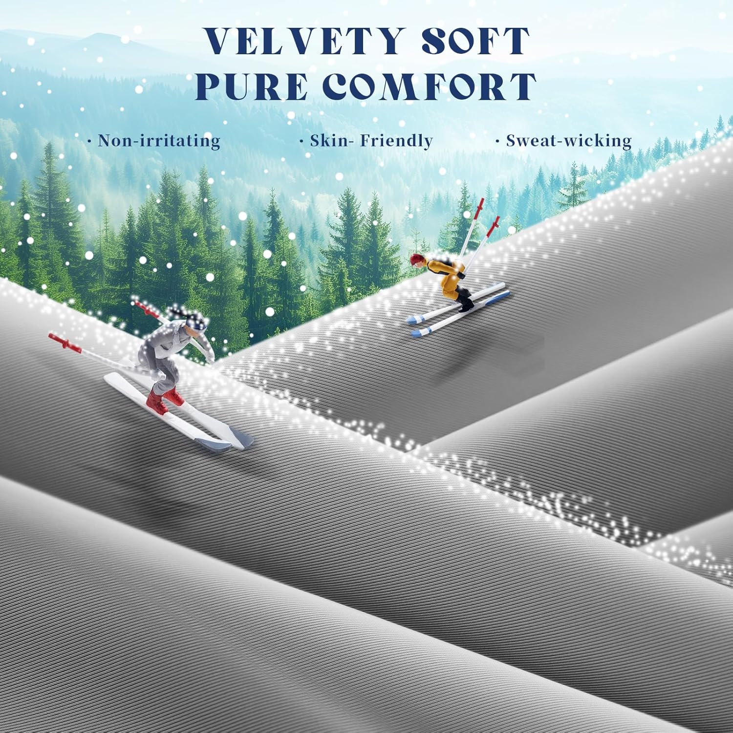 Breathable Ice Feel Cooling Comforter — Heat Dispersing Fabric