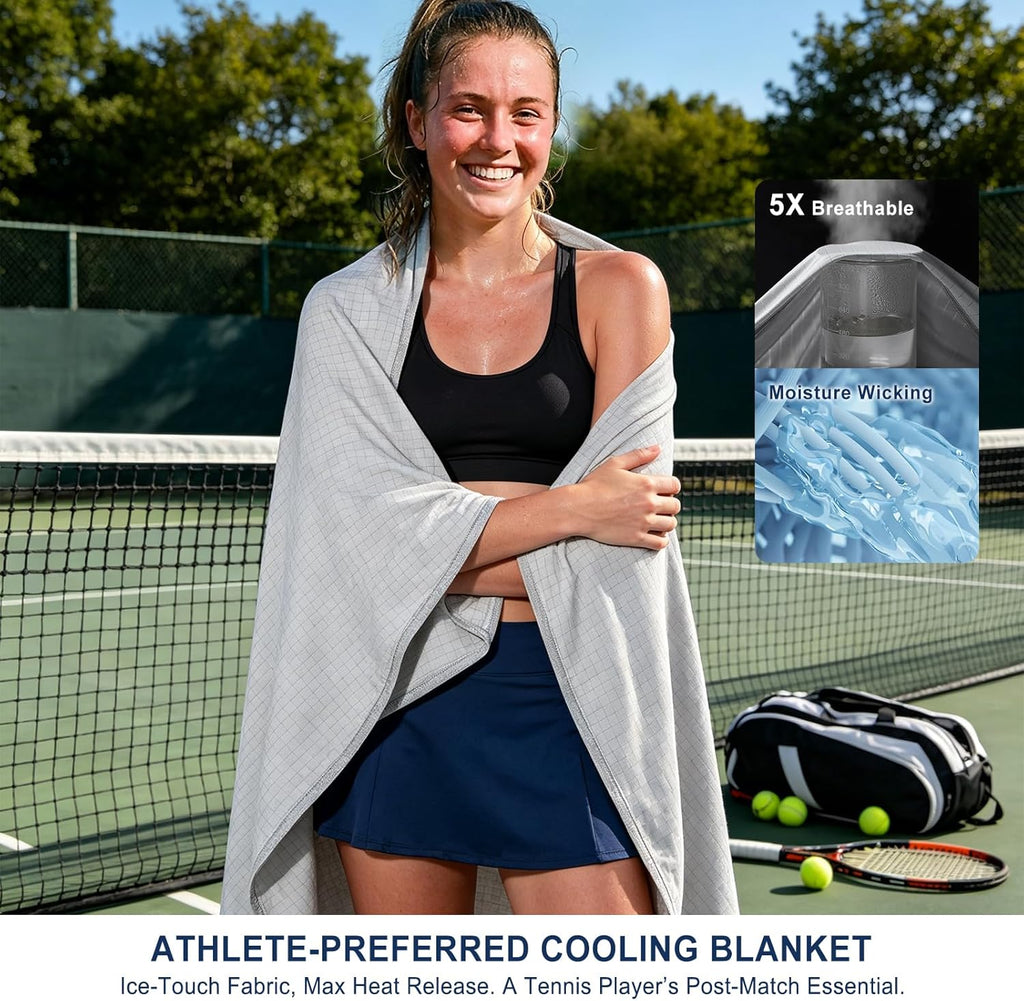 Chill Comfort Reversible Cooling Blanket — Breathable Design, Rapid Heat Extraction