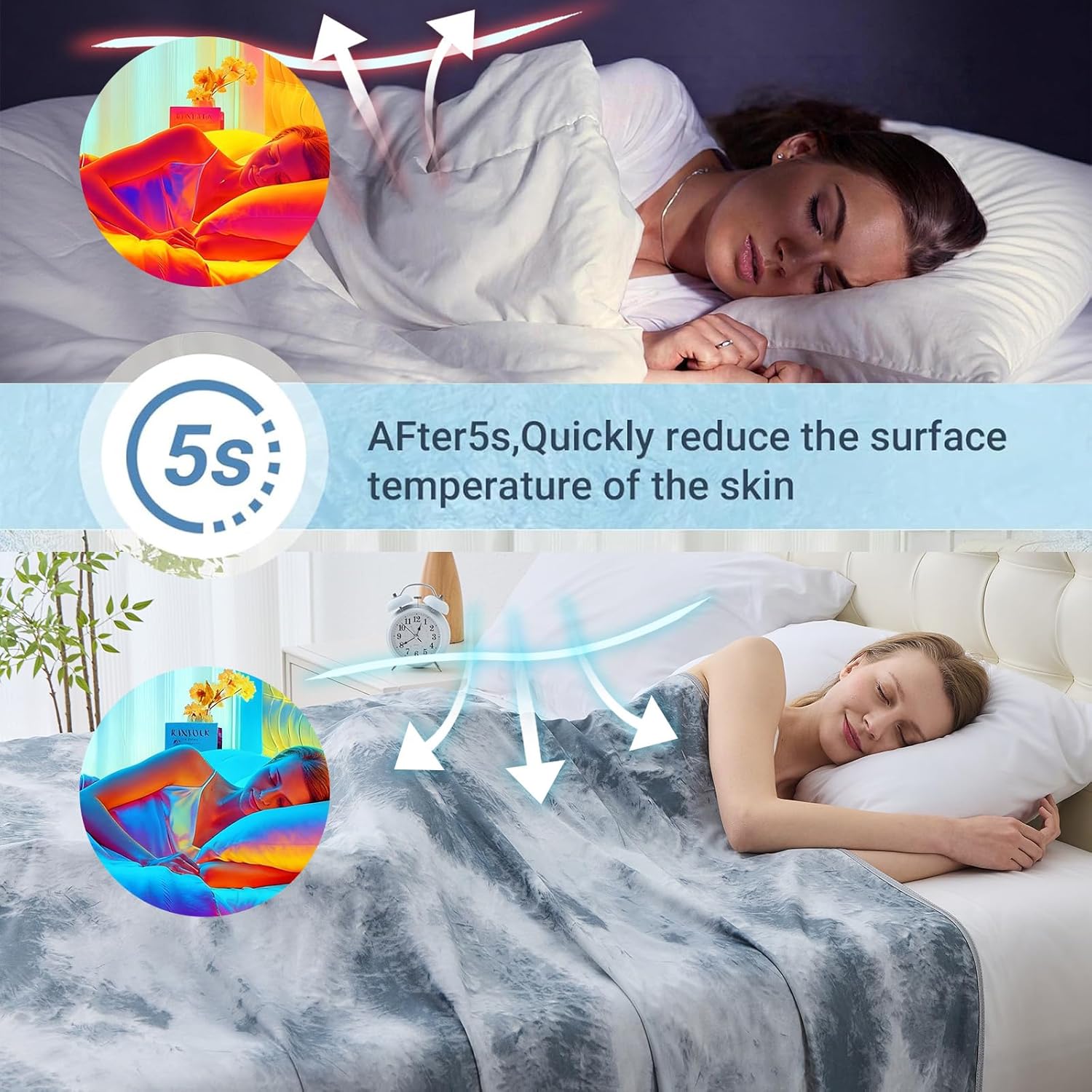 Chill Comfort Cooling Blanket — Lightweight Moisture-Wicking Cool Fabric