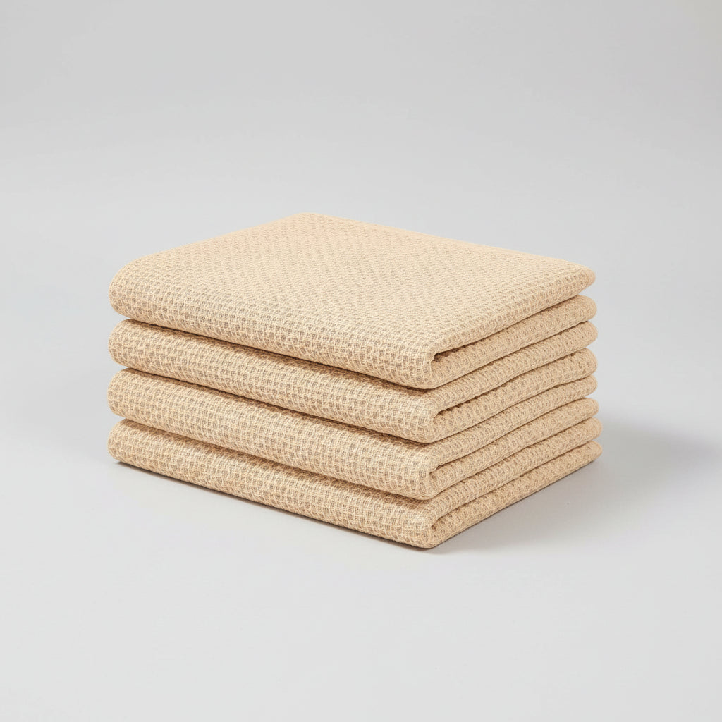 Soft Cotton Dish Cloths Set Absorbent Honeycomb Waffle Weave | Meowbutter