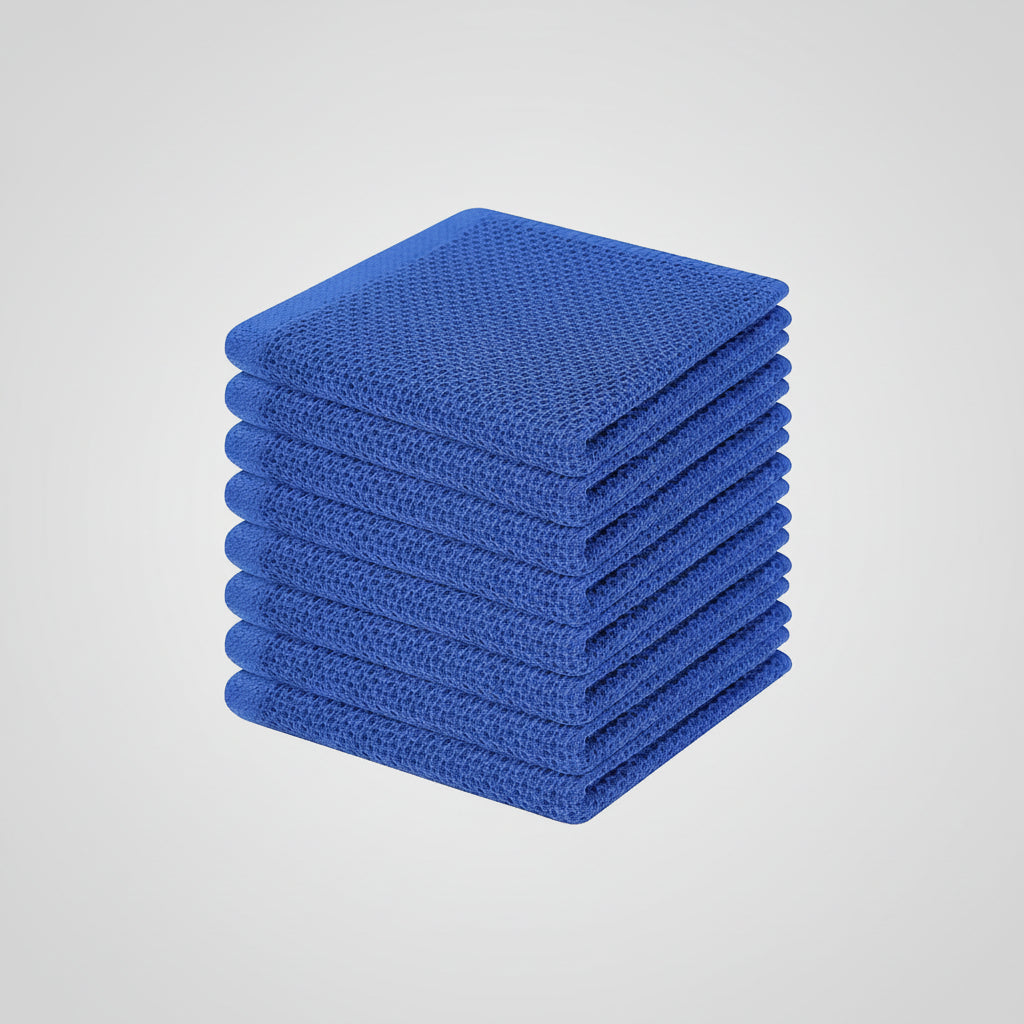 Soft Cotton Dish Cloths Set Absorbent Honeycomb Waffle Weave | Meowbutter
