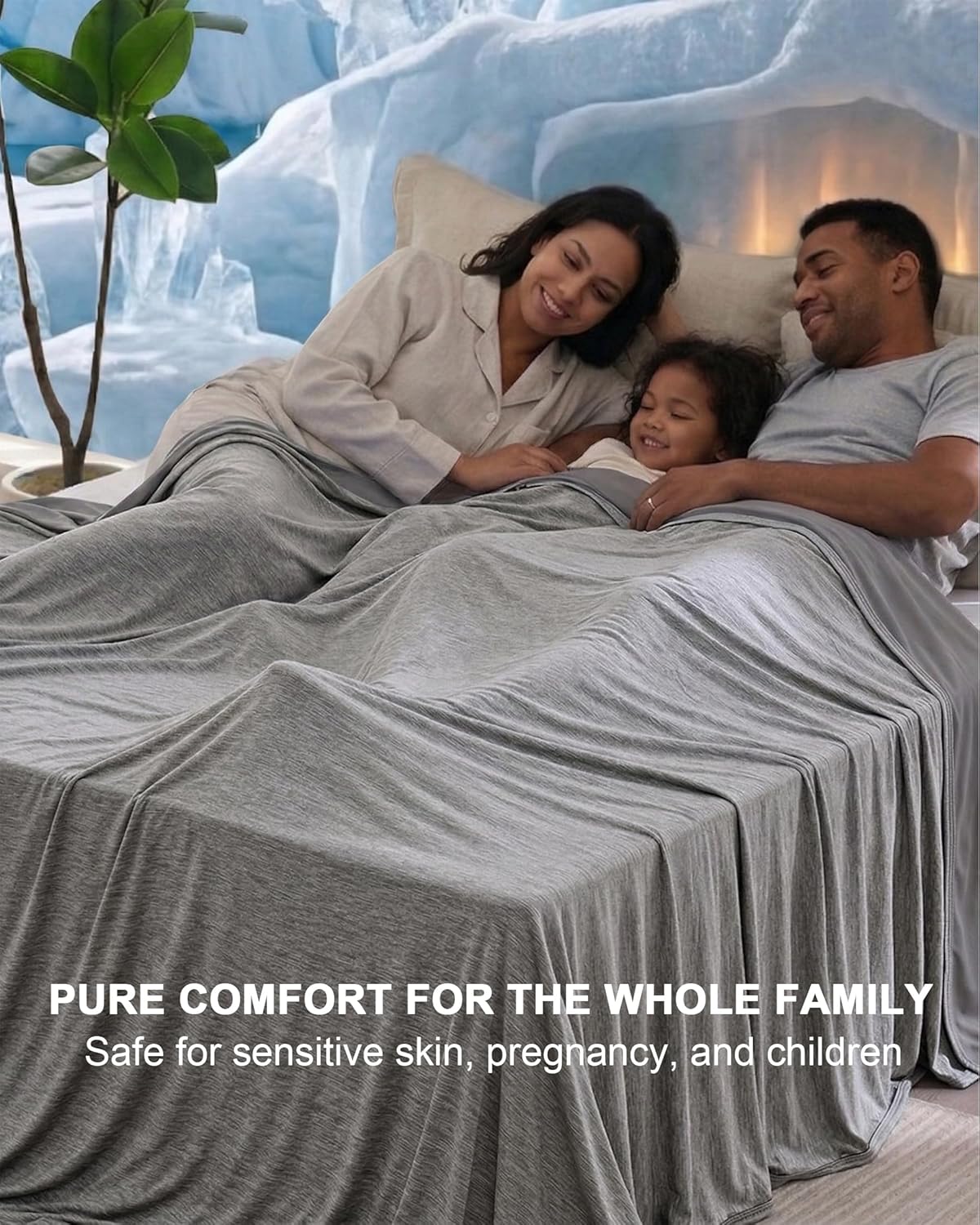 Couverture rafraîchissante Cool Comfort — régulation thermique, Q-Max supérieur à 0.4