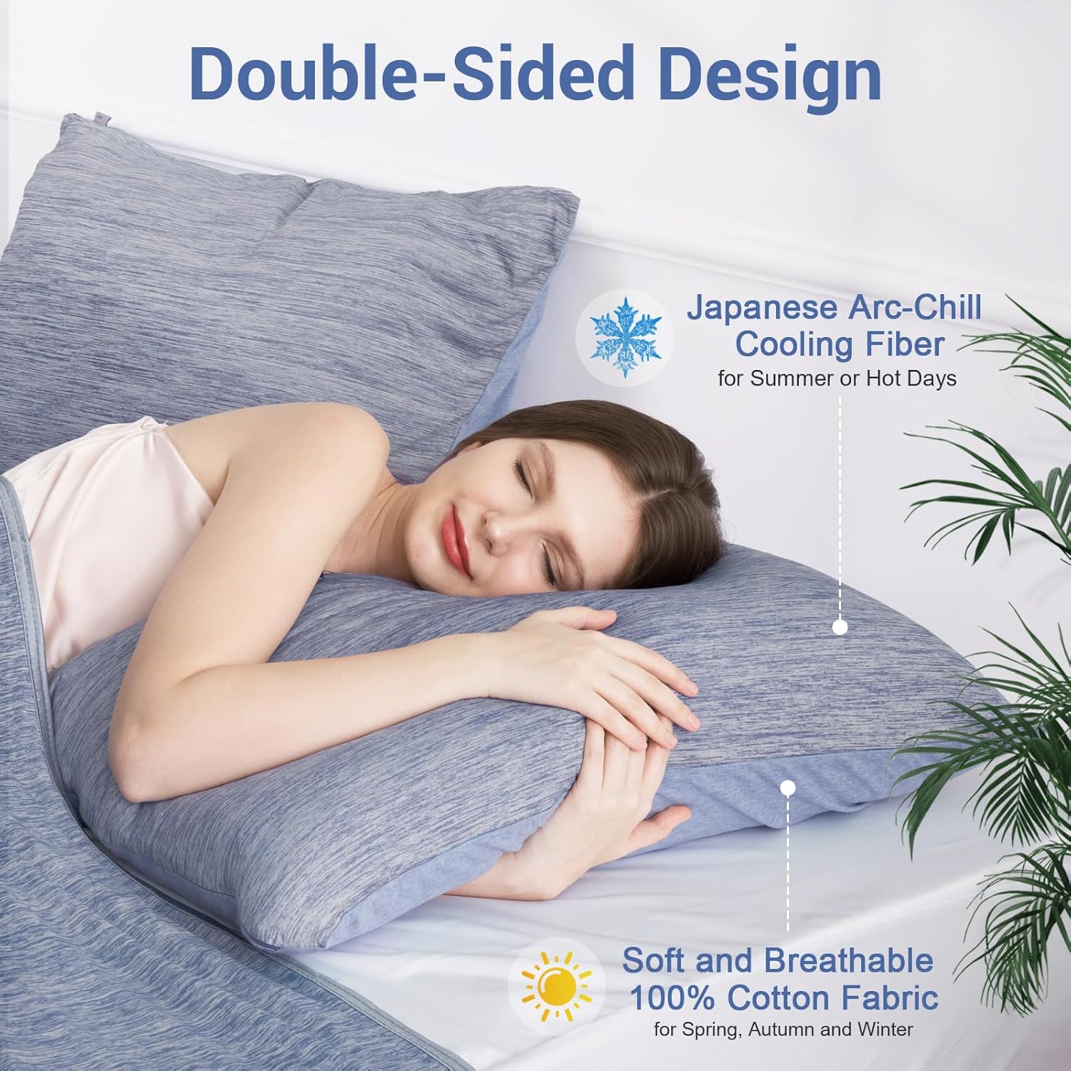 Premium Double-Sided Cooling Pillowcases for Hot Sleepers