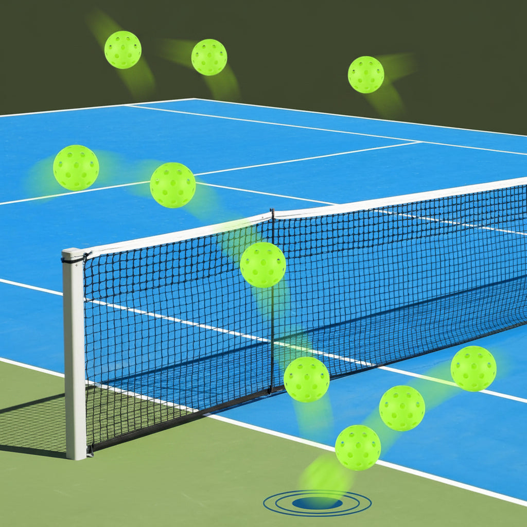 Outdoor 40-Hole Lightweight Pickleball Balls — High-Density Polyethylene Construction