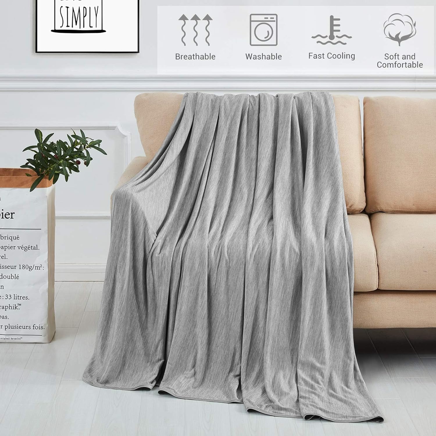 Premium Dual-Sided Blanket for Warm Summer Nights