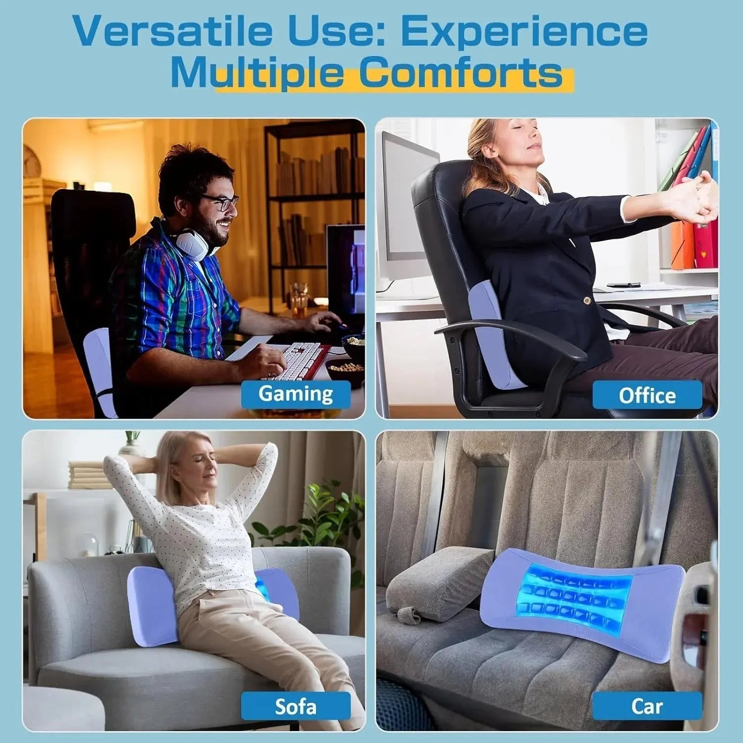 Back Support Pillow for Lower Back Comfort