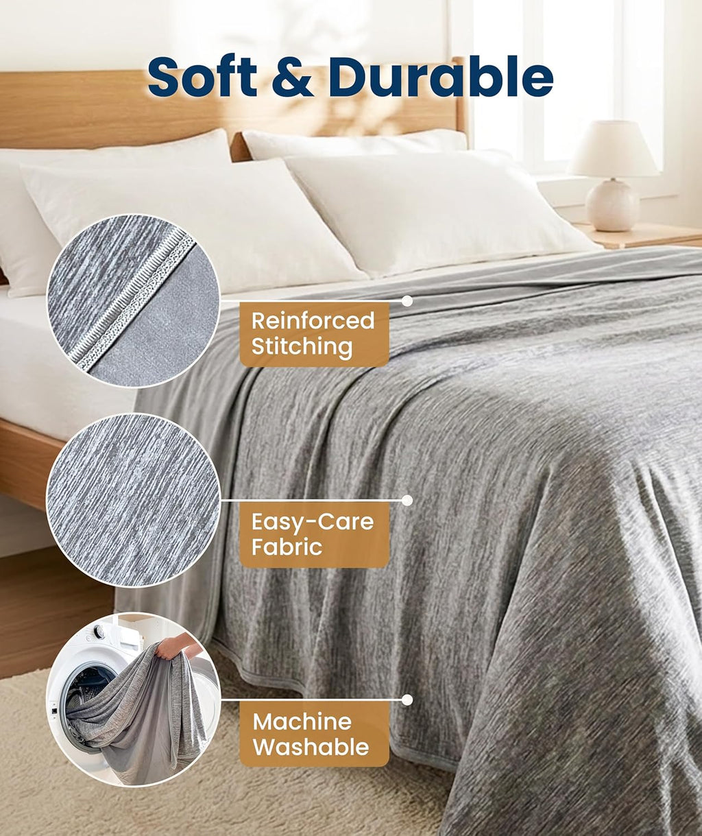 Atmungsaktive, leichte und kühlende Kuscheldecke von Cozy Haven