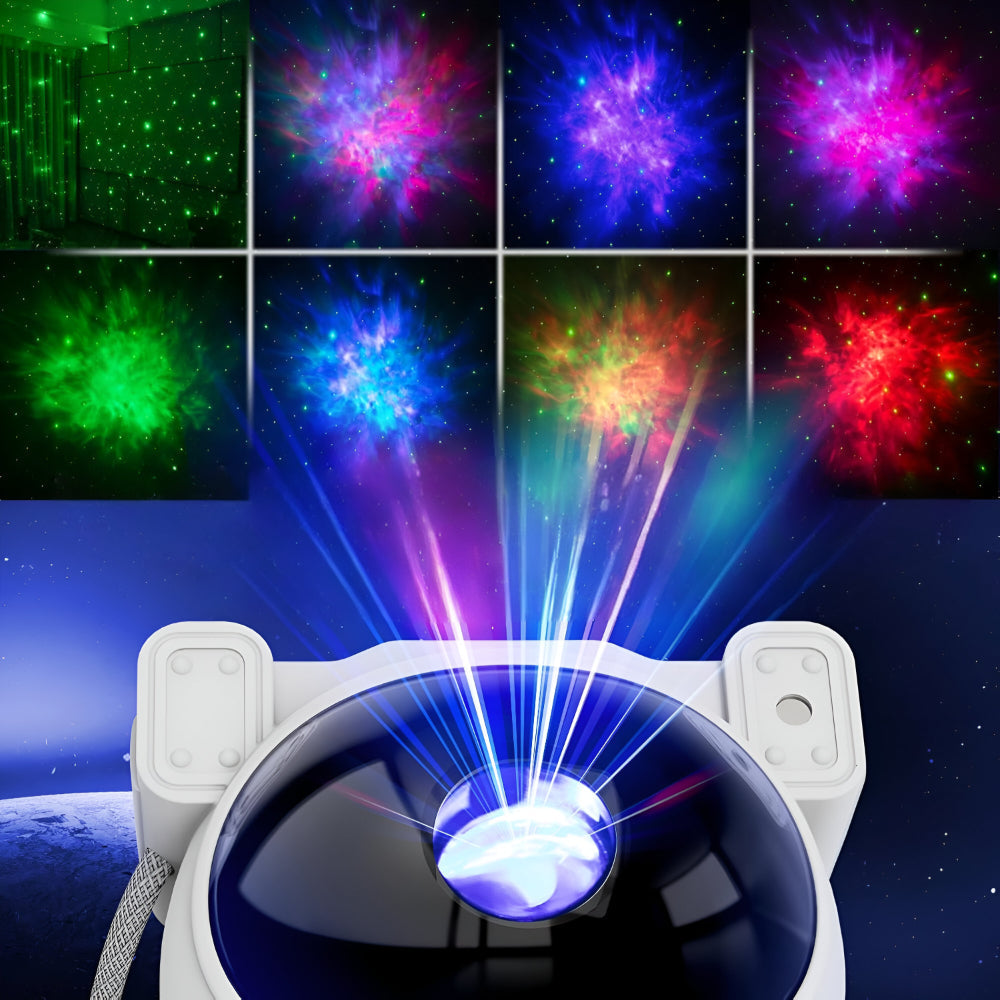 Astronaut LED Night Light — Star Projector Lamp, 22 x 12 x 11 cm