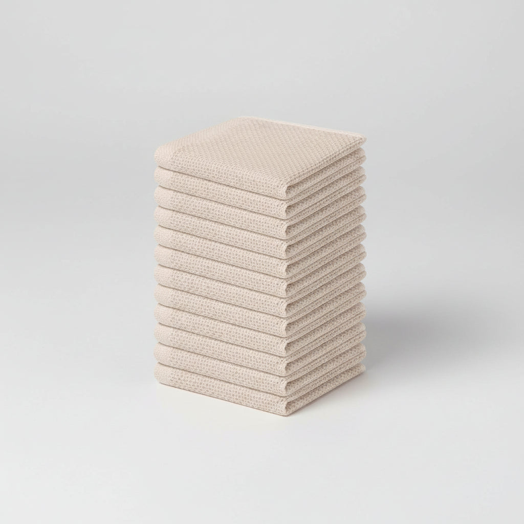 Soft Cotton Dish Cloths Set Absorbent Honeycomb Waffle Weave | Meowbutter