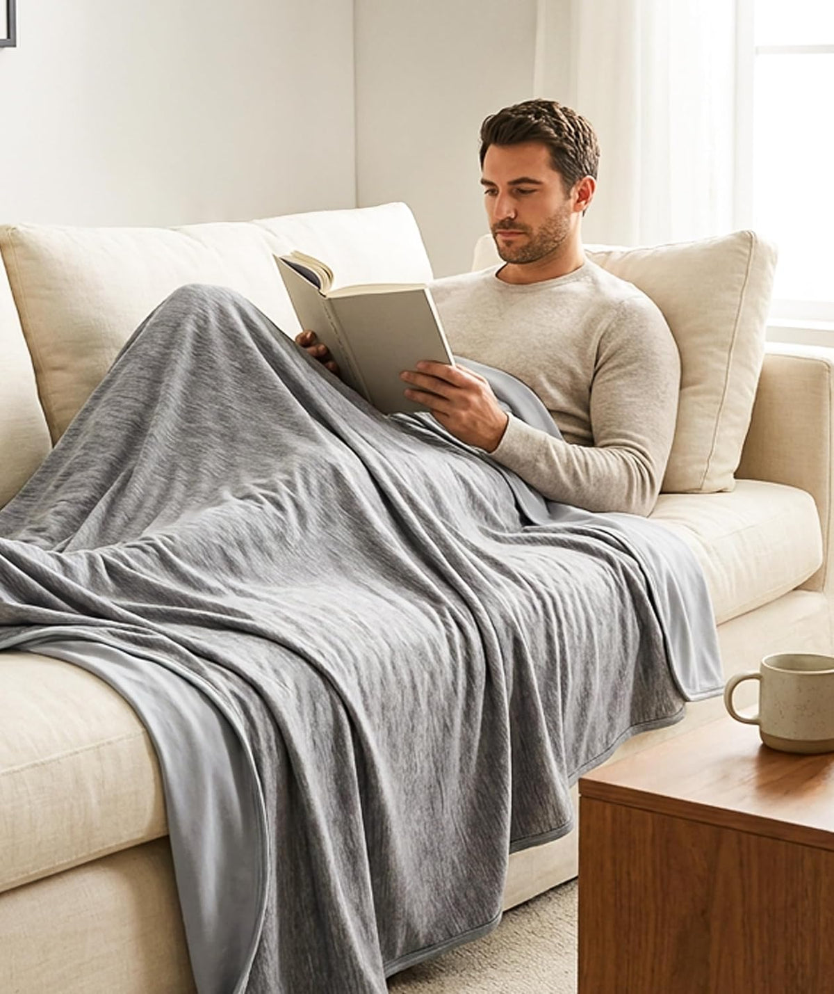 Atmungsaktive, leichte und kühlende Kuscheldecke von Cozy Haven