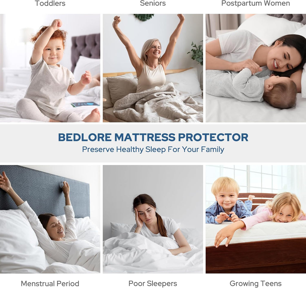ComfortGuard wasserdichter Matratzenschoner – extra tiefe Seitentaschen, atmungsaktiver Bezug