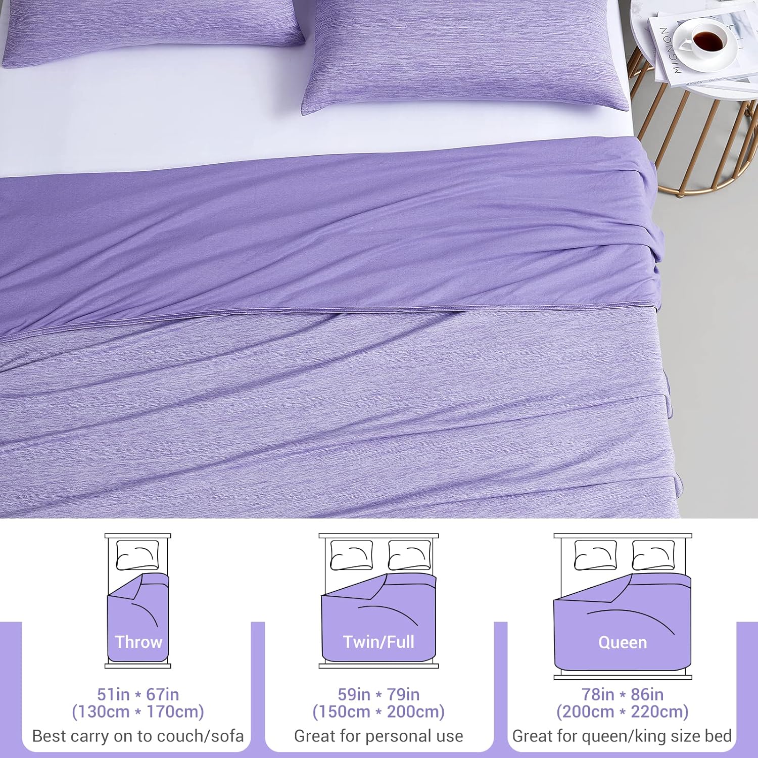Premium Reversible Cooling Blanket for Restful Sleep