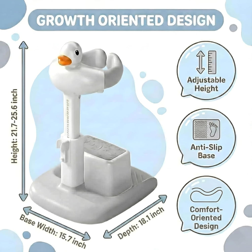 Hands-Free Upright Toddler Bath Stand