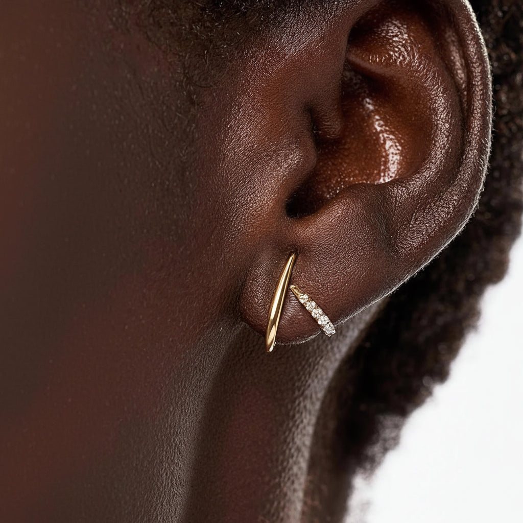 Earrings Mothers Day Gift Gold Geometric Stud Jewelry | Meowbutter