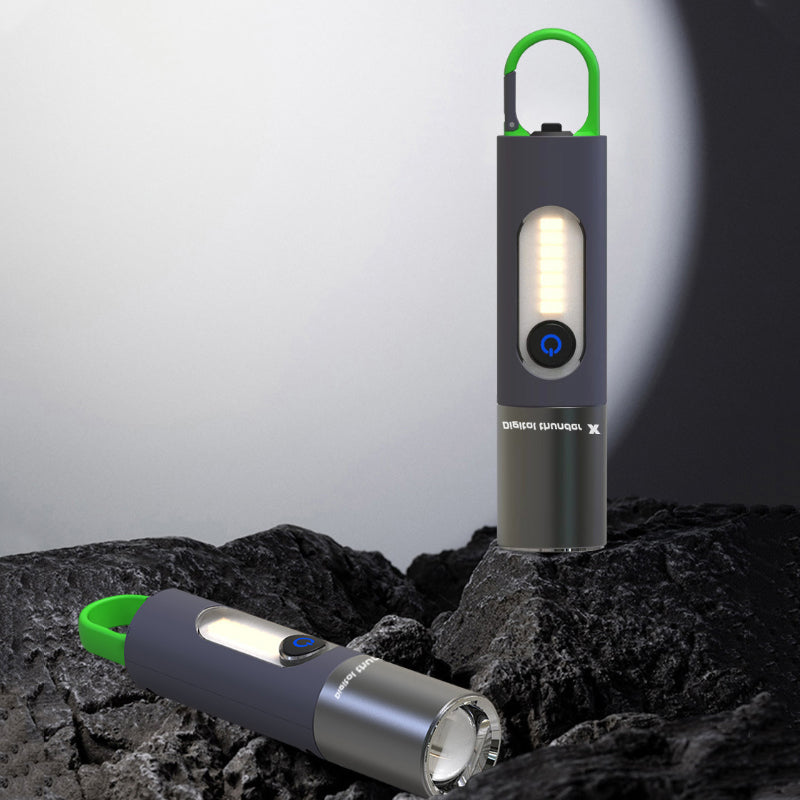 مصباح يدوي LED قابل للتكبير PowerBeam — ضوء غامر واسع وضوء كشاف مركز