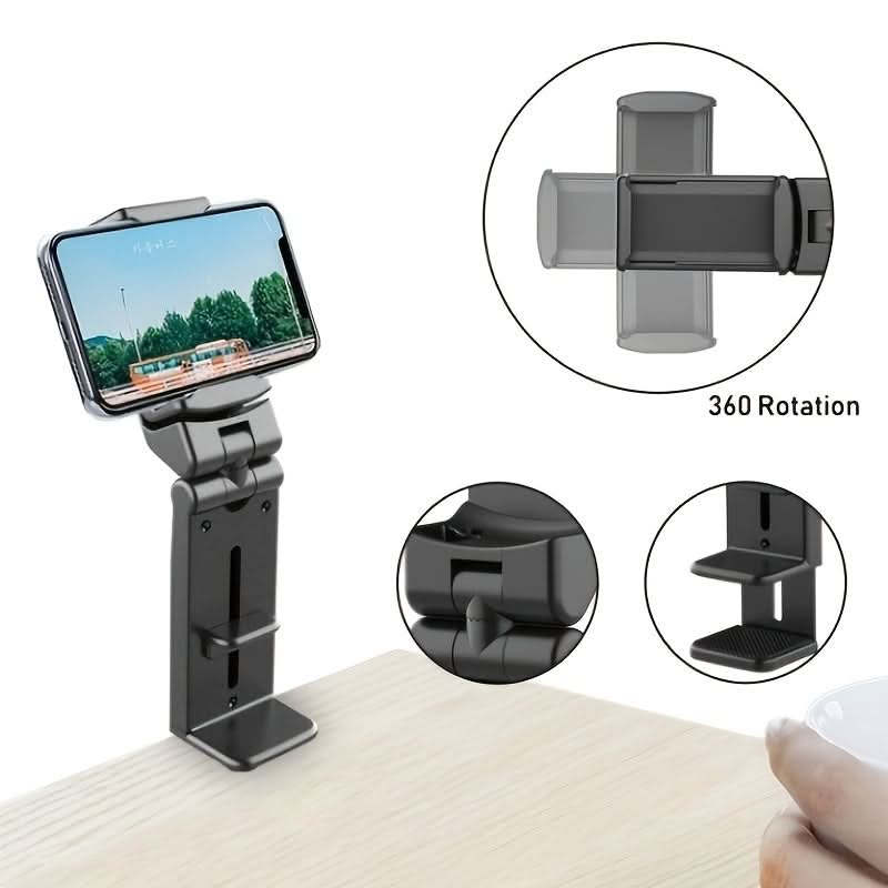 Suporte de Telemóvel Compacto 360° para Conforto em Viagens Aéreas | meowbutter
