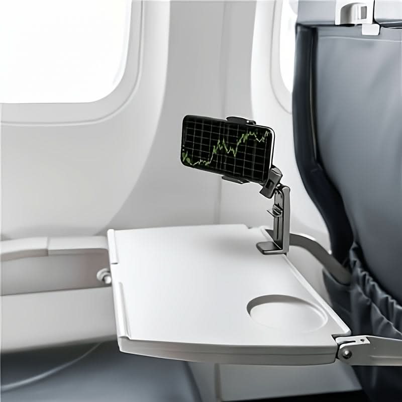Suporte de Telemóvel Compacto 360° para Conforto em Viagens Aéreas | meowbutter