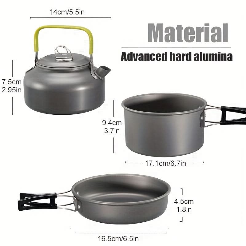 Ensemble de cuisine léger pour l'extérieur et les voyages | meowbutter