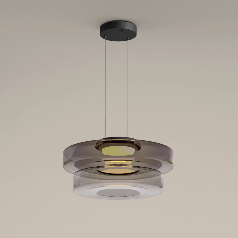 Glass Pendant Lamp | Bauhaus Style Hanging Light | Meowbutter