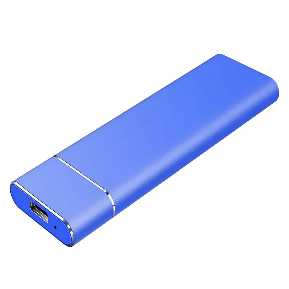 Unidad externa USB de aluminio cepillado — 500 GB de almacenamiento compacto