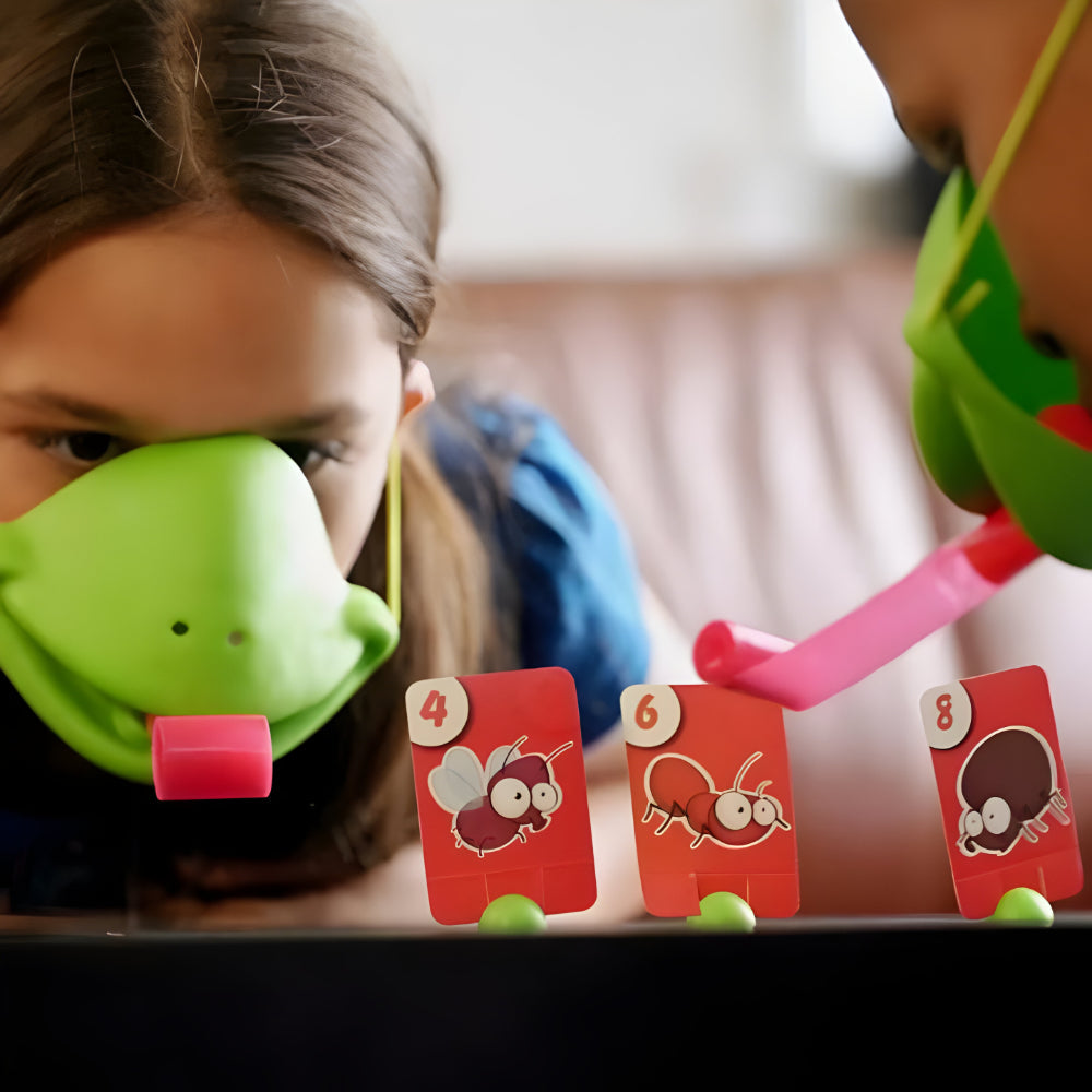 Board Game Kids Party Skill Set Chameleon Mask Tongue Challenge | Meowbutter