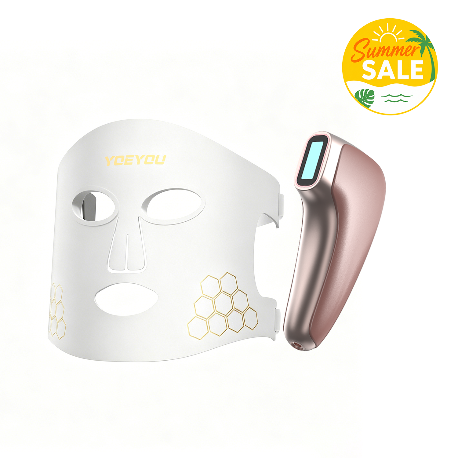 Wearable LED Therapy Mask for Fine Lines, Blemishes and Daily Radiance