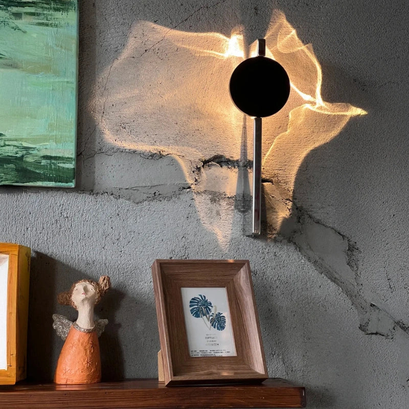 Ripple Wall Sconce With Adjustable 180 Degree Head Warm White Ambient Light