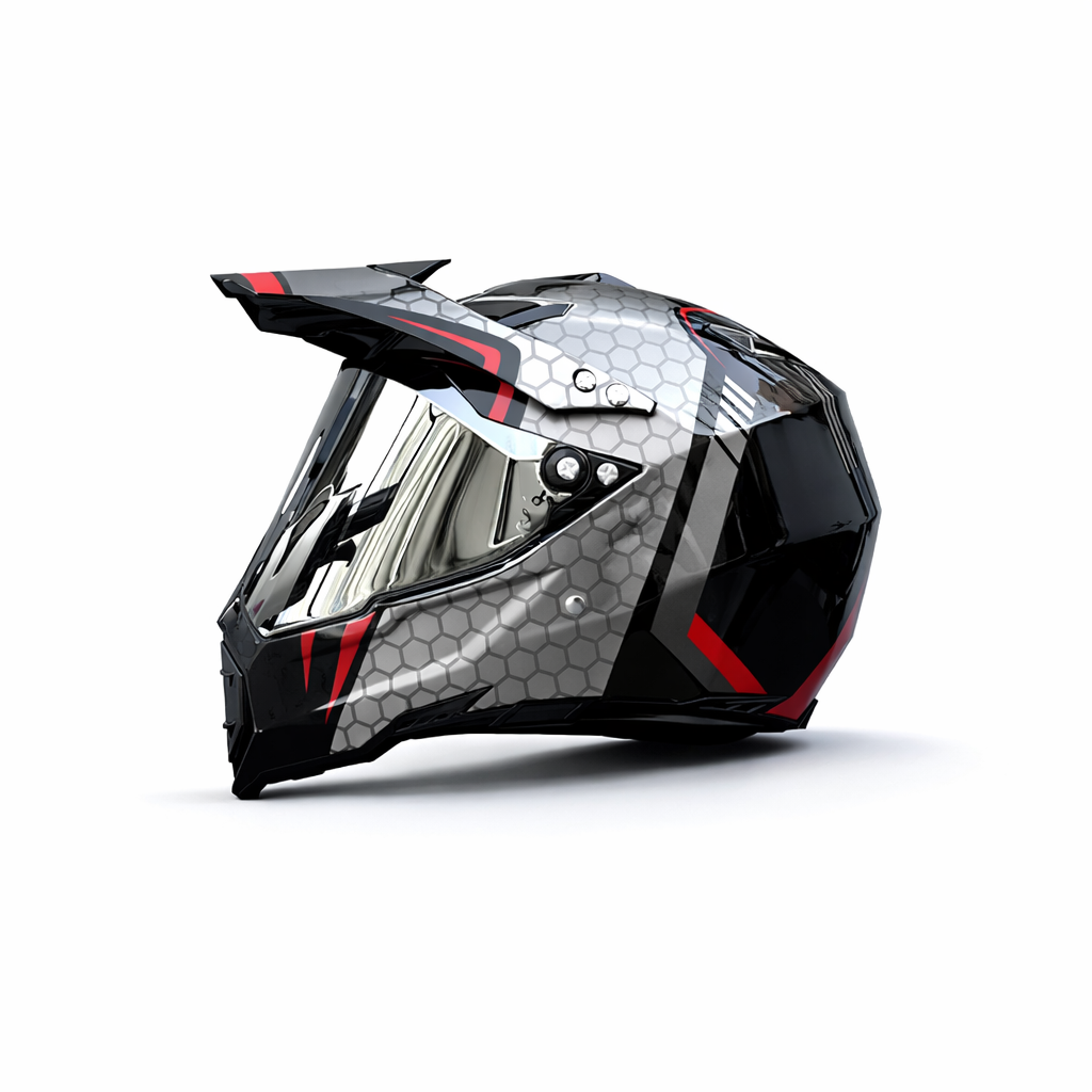 Casco Profesional de Motocross WLT-128 – Certificado DOT y ECE - Meowbutter