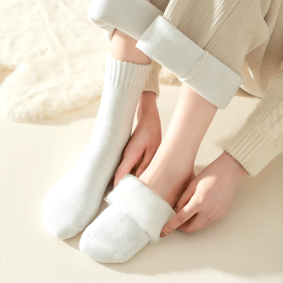 Premium fleece sokker til hyggelig komfort hele året rundt hver dag