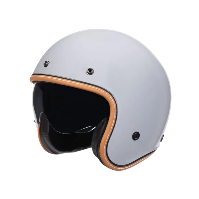 Minimalist Retro Open Face Motorcycle Helmet – DOT & ECE Certified | meowbutter