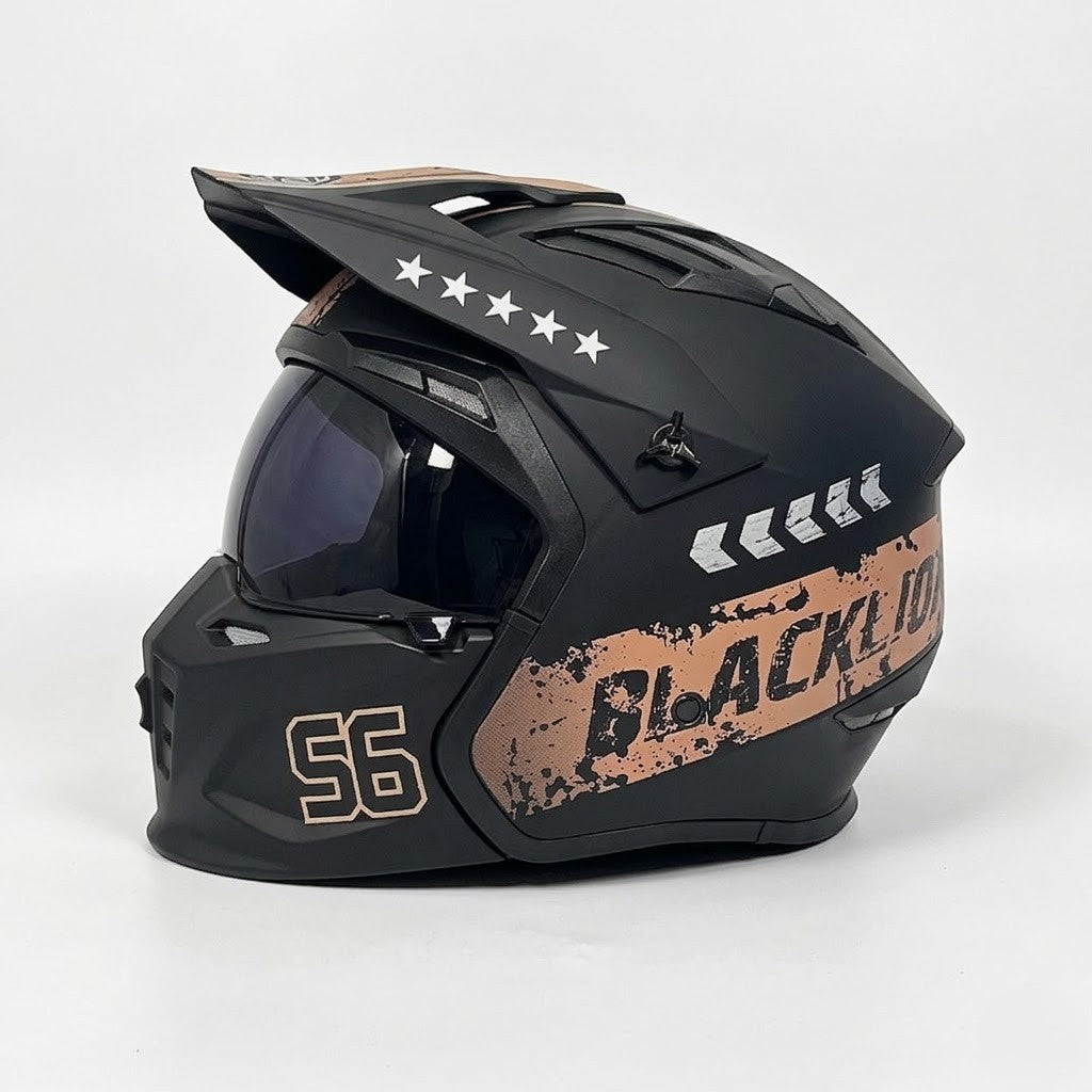 Casco Retro ORZ 163 Pro - Certificado DOT - Meowbutter