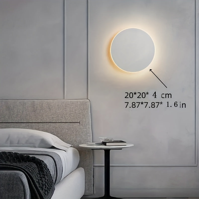 Minimalist Round LED Wall Light | Modern Nordic Design | Meowbutter
