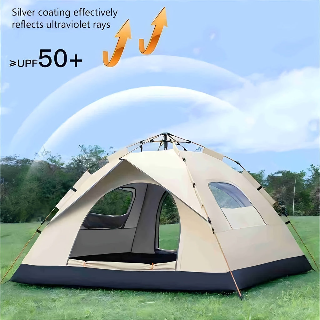 4-Person Pop-Up Tent - UV Protection - Instant Setup Camping Tent | meowbutter