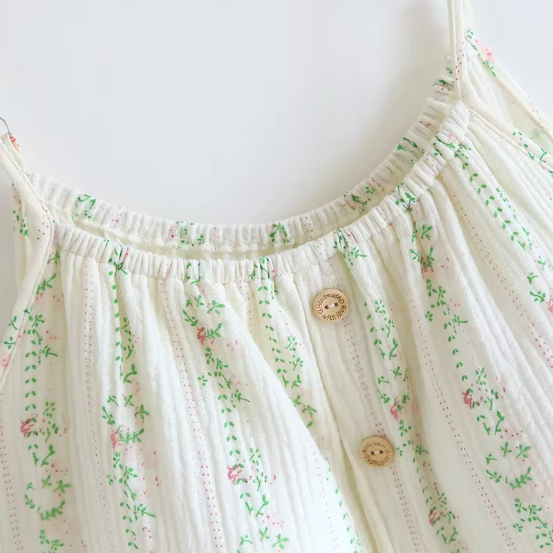 The Bloom Nightgown One Hundred Percent Muslin Cotton