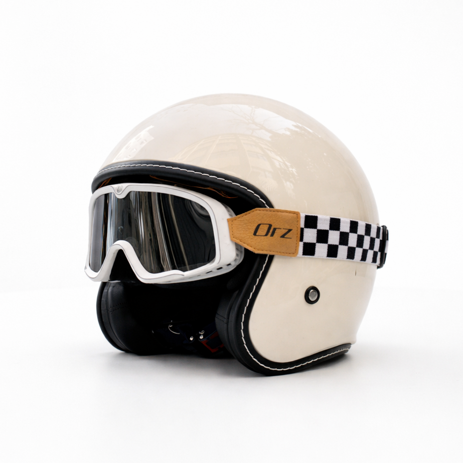 Casco de motocicleta retro abierto premium – Aprobado por DOT y ECE - Meowbutter