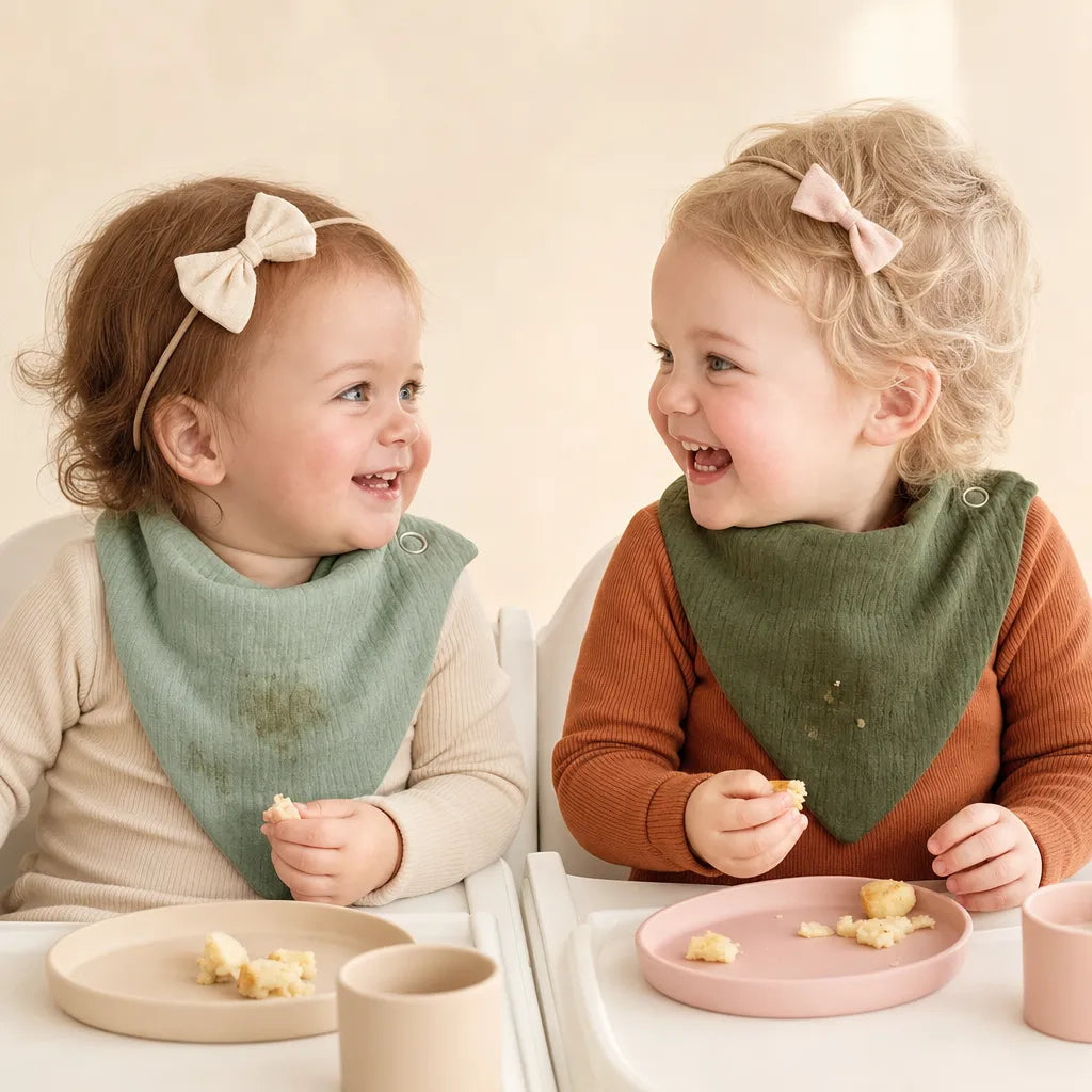 Soft Muslin Bibs For Babies Made From Muslin Cotton