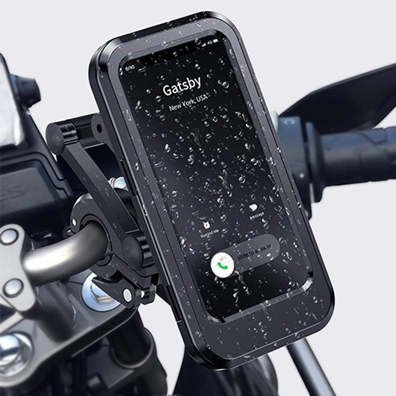 Držák na telefon na kolo - možnost powerbanky 5000mAh - řídítka 22-28,5 mm - vodotěsný kryt na dotykovou obrazovku | meowbutter