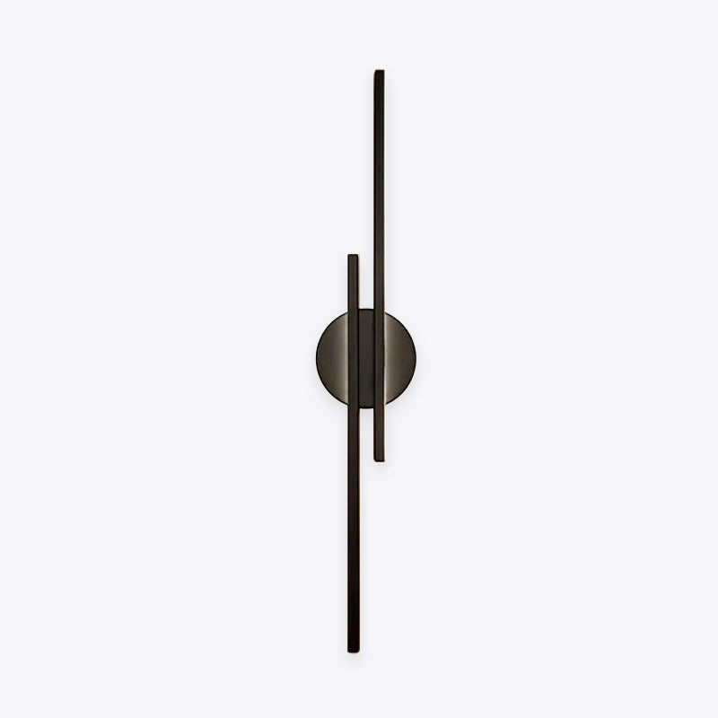 Alvara | Modern Nordic Disc or Linear Metal LED Wall Lamp, Black/White