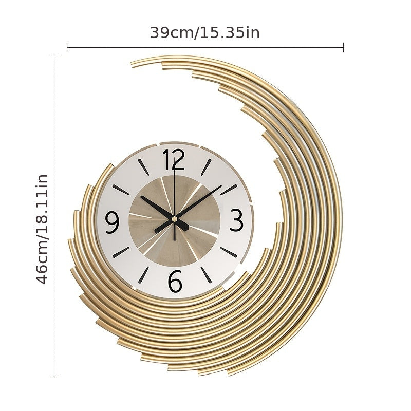 Modern 3D Metal Wall Clock | Silent Quartz Movement Decorative Clock | Meowbutter