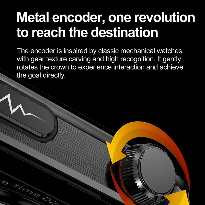Relógio Inteligente ECG - Ecrã AMOLED 2,04" - IP68 - Chamadas Bluetooth - 650mAh - Monitorização de Batimentos Cardíacos e Sono | meowbutter