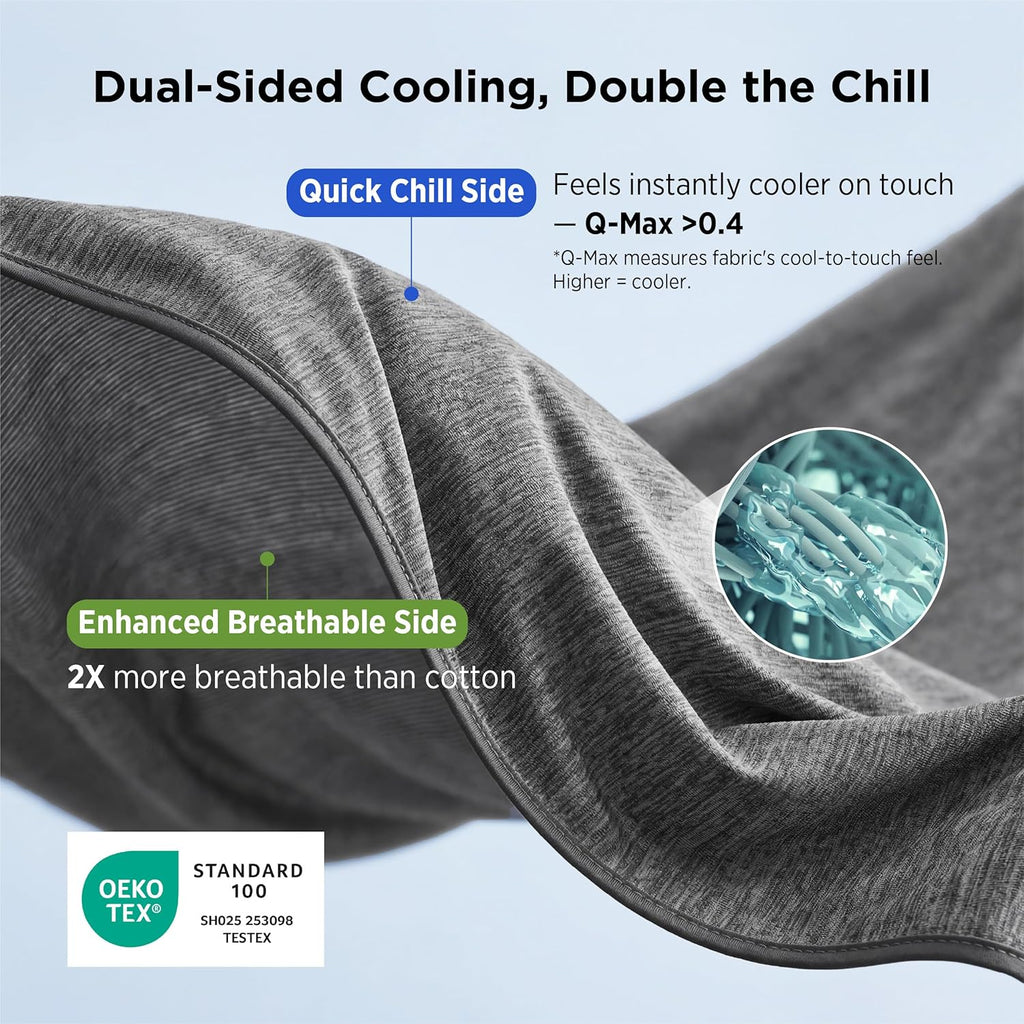 Cozy Comfort bambus-kølende plaid - let, temperaturregulerende