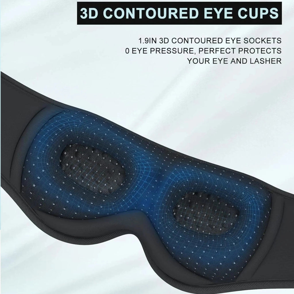 Sleep Mask With Bluetooth Earphones for Nighttime Rest