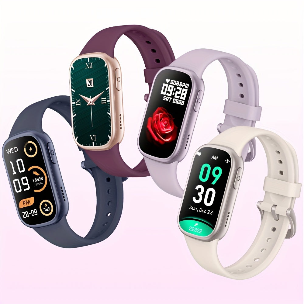 Chytré hodinky - vodotěsné IP68 - výdrž baterie 7 dní - Android a iOS - bílá, modrá, vínová a fialová | meowbutter