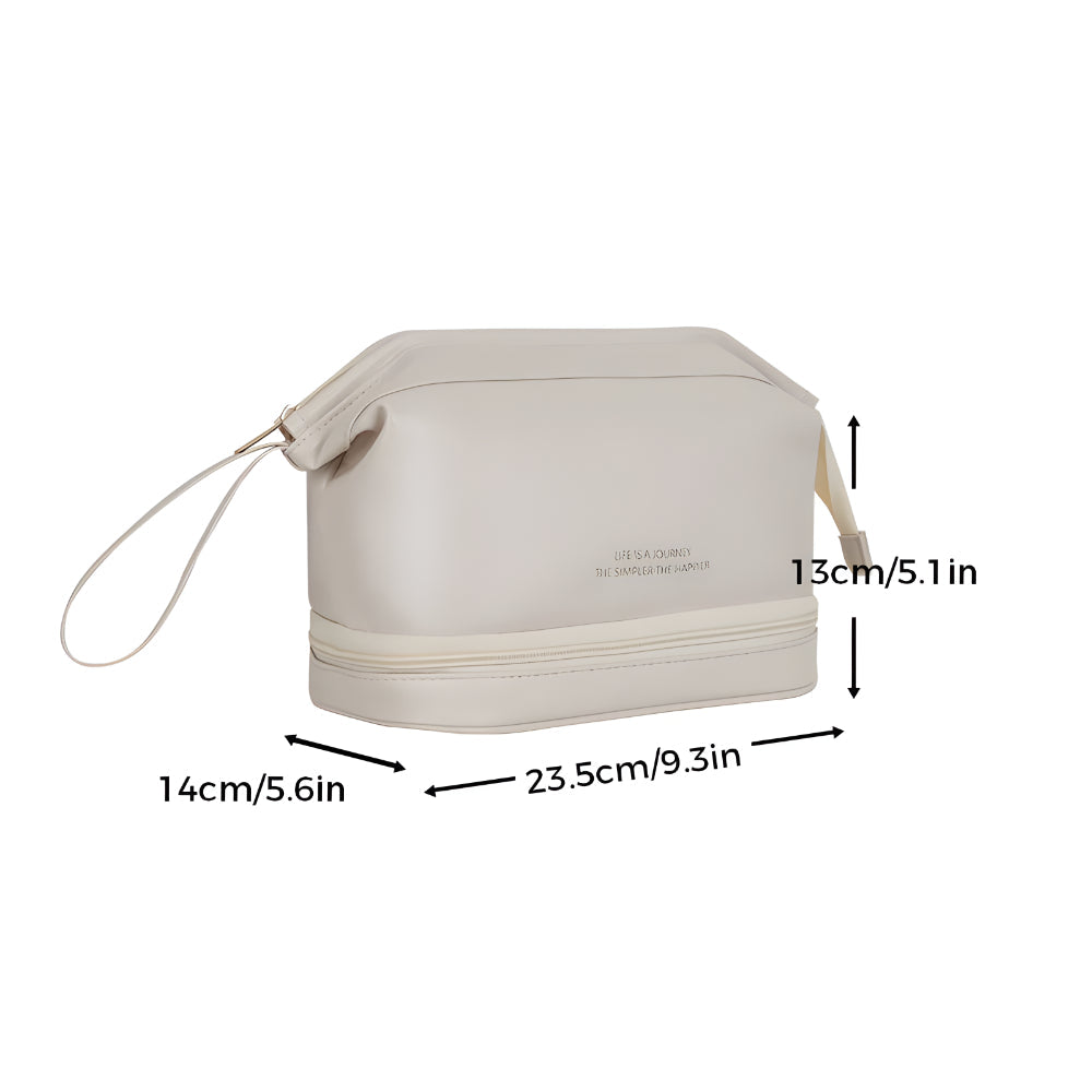 Large Capacity PU Shell Makeup Bag Hard Cosmetic Case