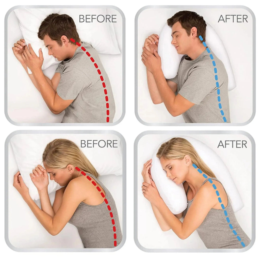 Cuscino Contour con Design a Forma di U per un Sonno Rilassante