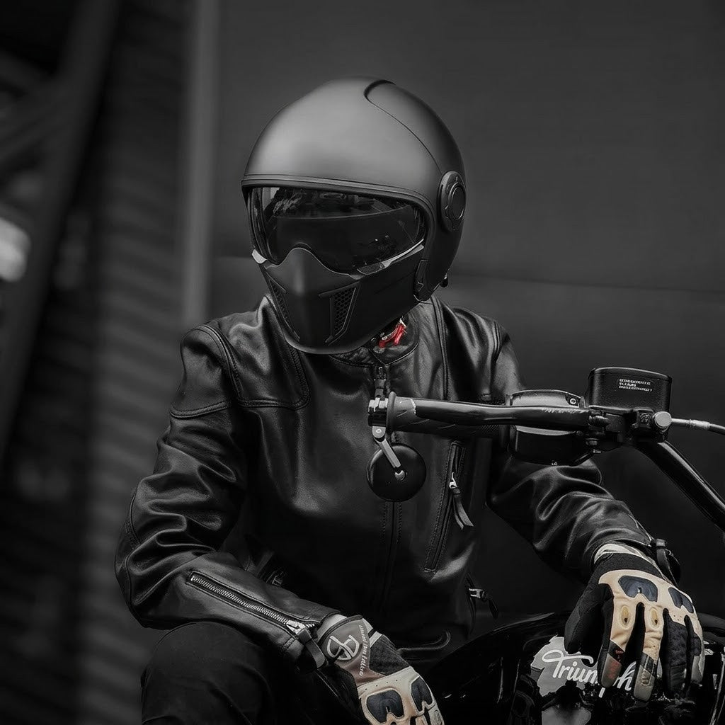 Casco modular vintage integral – Doble visor | Aprobado por DOT y ECE - Meowbutter