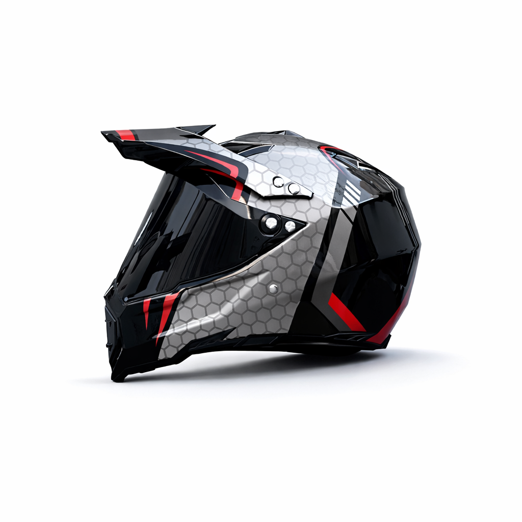 Casco Profesional de Motocross WLT-128 – Certificado DOT y ECE - Meowbutter
