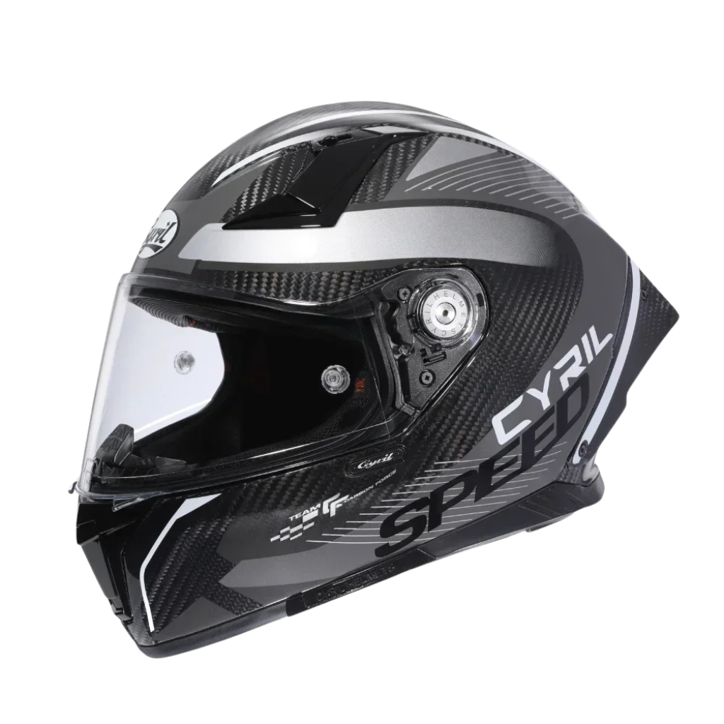 CYRIL R30S Carbon Pro helhjälm - DOT- och ECE-godkänd - Meowbutter