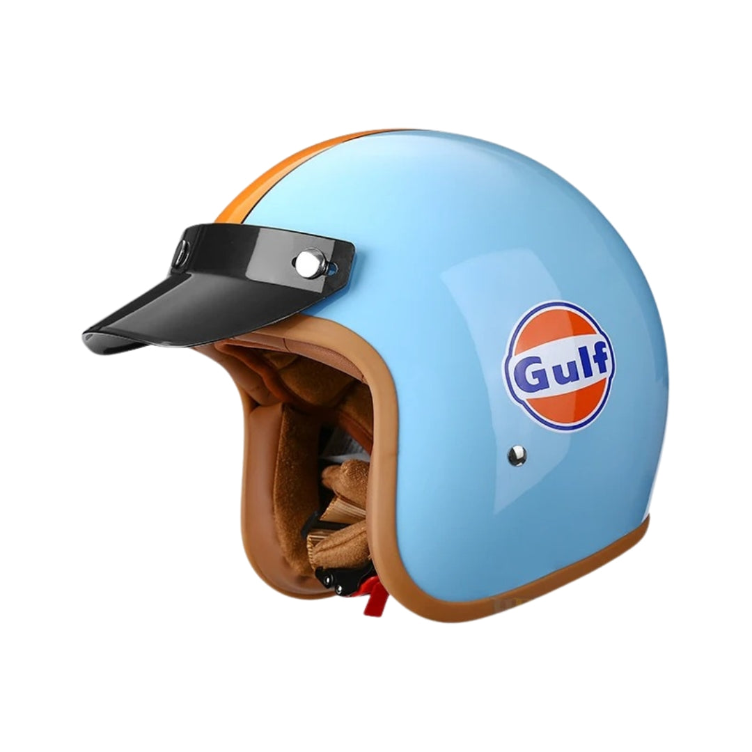 The Street King - Vintage Open Face Helmet - DOT & ECE Approved - Meowbutter