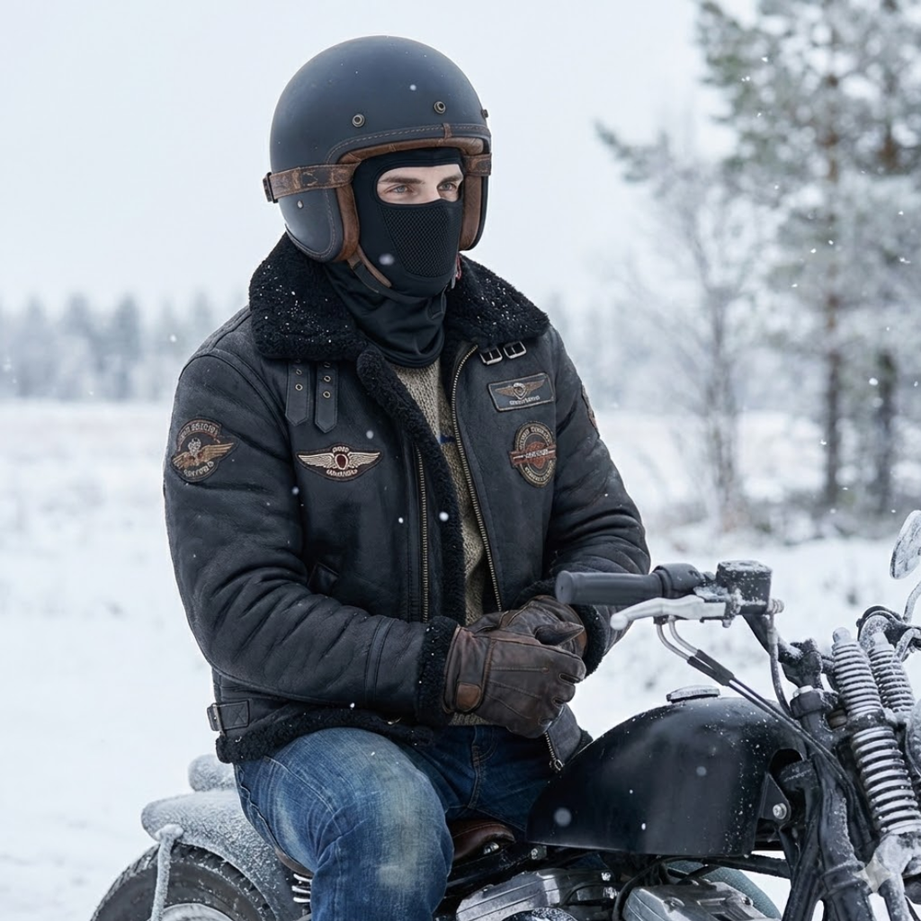 Premium Biker Winter Balaclava – Fleece-Lined, Windproof & Breathable - Meowbutter